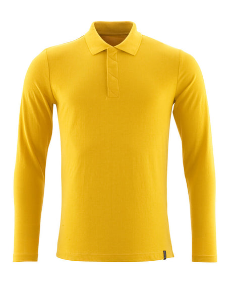 Mascot Crossover Long-Sleeved Polo Shirt with ProWash Technology #colour_curry-gold