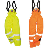 Portwest Bizflame Rain Lined- Hi-Vis Antistatic FR Trouser