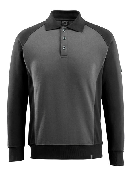 Mascot Unique Magdeburg Polo Sweatshirt #colour_dark-anthracite-black