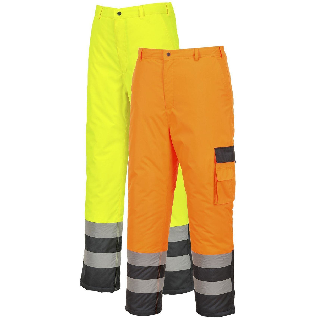 Portwest Hi-Vis Contrast Trousers - Lined