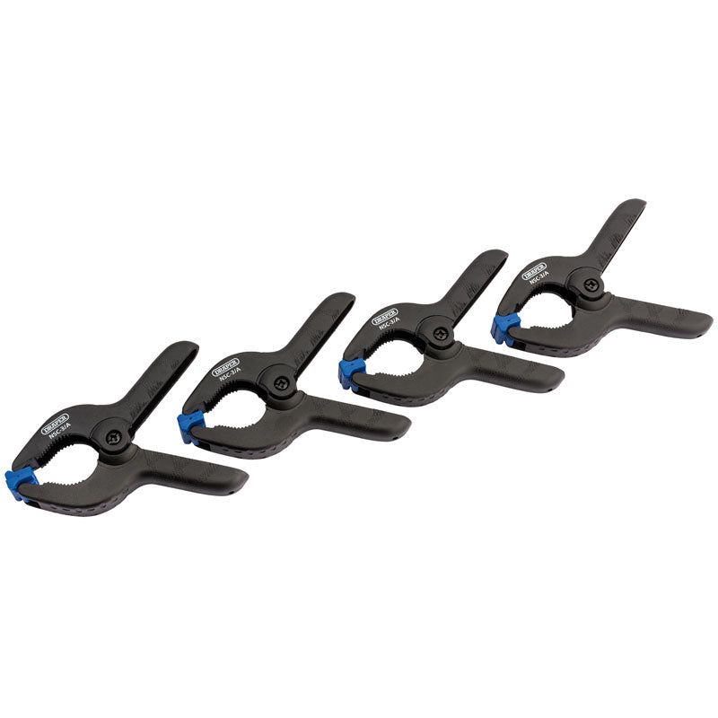 Draper Tools 40mm Capacity Spring Clamp Set (4 Piece)