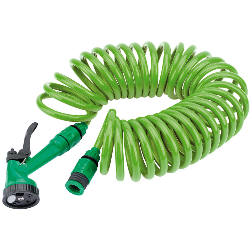 Draper Recoil Hose with Spray Gun and Tap Connector (10M)