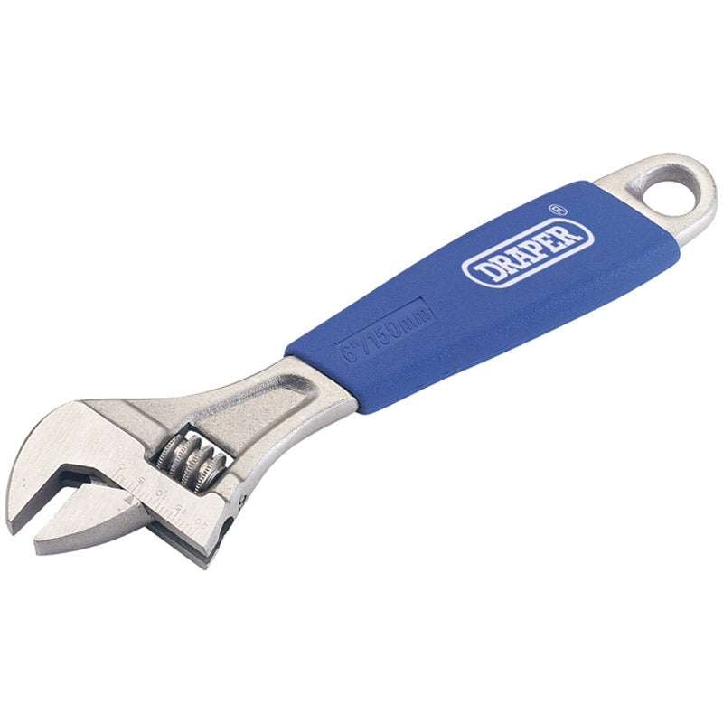 Draper 150mm Soft Grip Adjustable Wrench