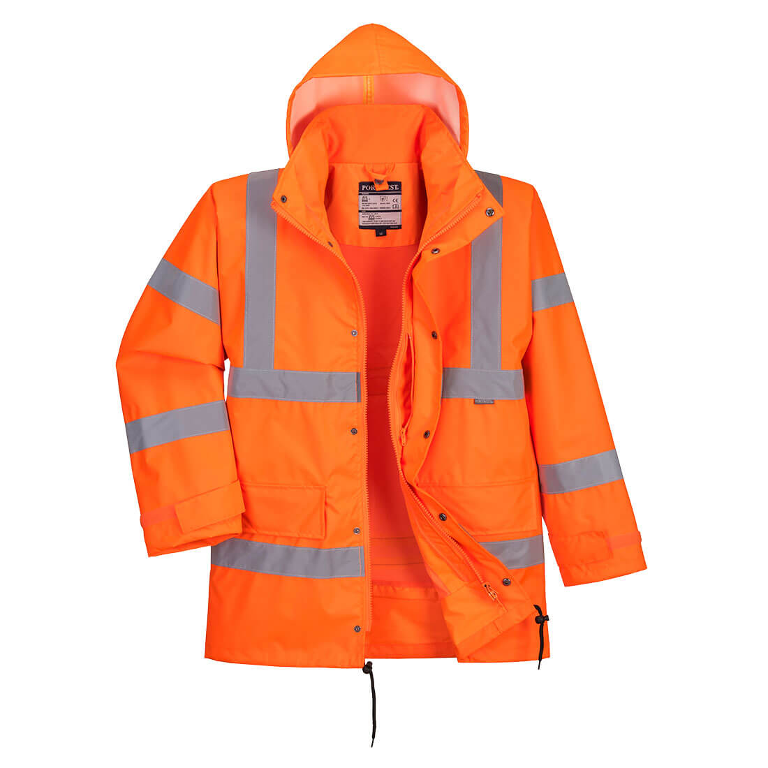 Portwest Hi-Vis Breathable Interactive Rain Traffic Jacket