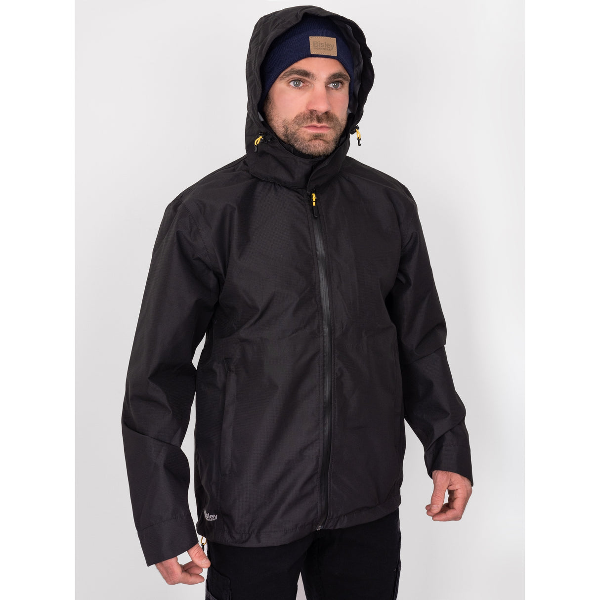 Bisley Lightweight Mini Ripstop Rain Jacket with Concealed Hood