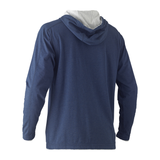 Bisley Flex & Move Cotton Hooded Long Sleeve T-Shirt