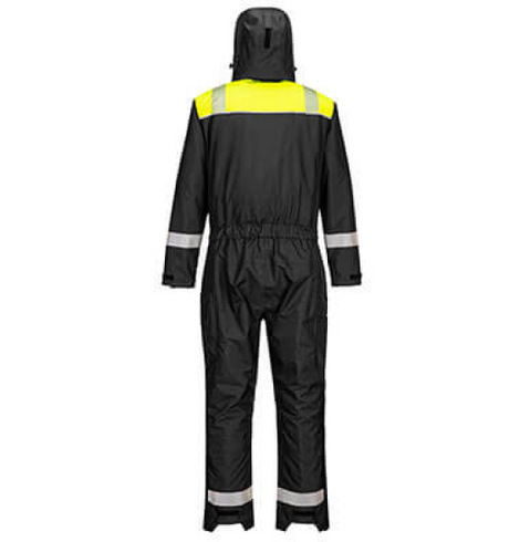 Portwest PW3 Winter Coverall #colour_black-yellow