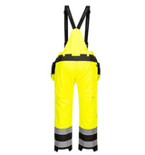 Portwest PW3 Hi-Vis Rain Bib and Brace #colour_yellow-black