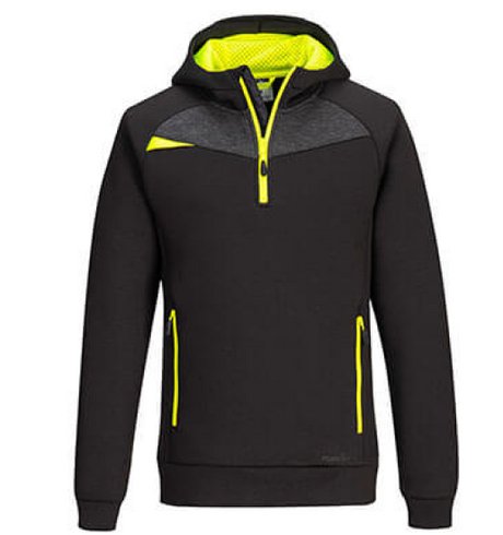 Portwest DX4 Quarter Zip Hoodie #colour_black